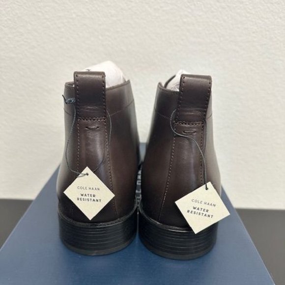 COLE HAAN Men's Hawthorne Chukka Boots Water Resistant Black Size 10 New in Box - Picture 3 of 6